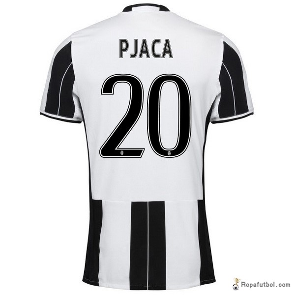 Camiseta Juventus Replica Primera Ropa Pjaca 2016/17 Negro Blanco